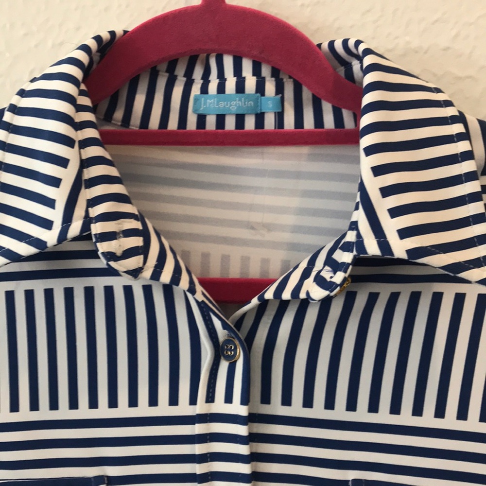 J. Mclaughlin Button Down Top Size Small - image 2